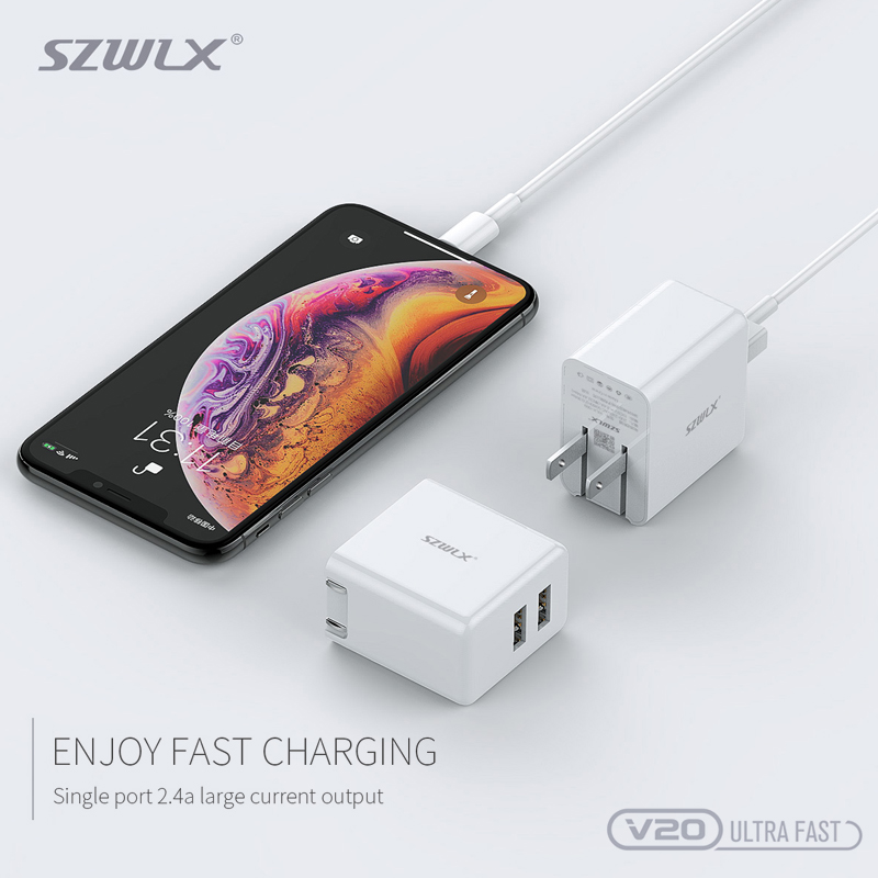 WEX - V20 fali töltő, utazási töltő, hálózati adapter